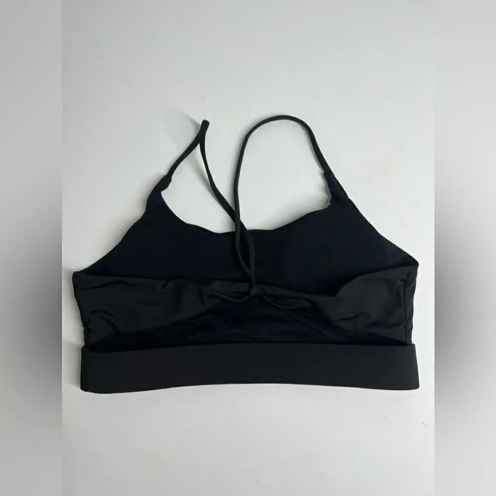 Shein Like a Cloud Bra Light Support Size 6 Black Race Back